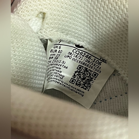 Women’s Nike Blazer Low Leather White Blue Sneakers - Picture 6 of 7